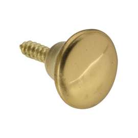 National Hardware N213-496 Cabinet Knob, Steel, Brass