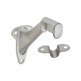 National Hardware N274-290 Handrail Bracket with Strap, 250 lb Weight Capacity, Zinc, Satin Chrome