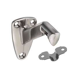 National Hardware N325-761 Handrail Bracket with Strap, 250 lb Weight Capacity, Zinc, Pewter