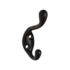 National Hardware MPB166 Series N330-845 Coat and Hat Hook, 75 lb Weight Capacity, Zinc, Oil-Rubbed Bronze