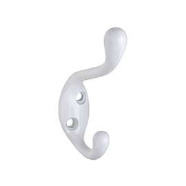 National Hardware MPB166 Series N330-878 Coat and Hat Hook, 75 lb Weight Capacity, Zinc