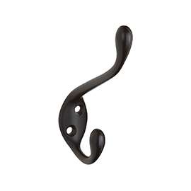 National Hardware MPB167 Series N331-025 Garment Hook, 35 lb Weight Capacity, Zinc, Oil-Rubbed Bronze