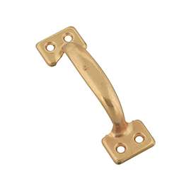 National Hardware N243-766 Bar Sash Lift, 4 in L Handle, Steel, Brass
