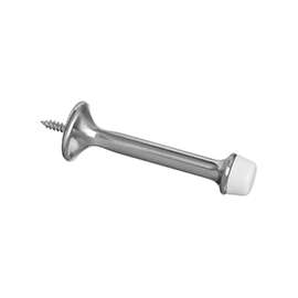 National Hardware N325-696 Door Stop, 3 in Projection, Zinc, Satin Nickel