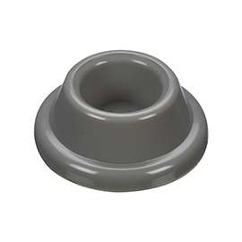 National Hardware N243-808 Door Stop, 1.9 in Dia Base, 0.72 in Projection, Plastic, Gray