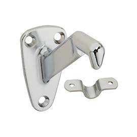 National Hardware N830-119 Heavy-Duty Handrail Bracket, 250 lb Weight Capacity, Zinc, Satin Chrome