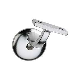 National Hardware N830-129 Handrail Bracket, 250 lb Weight Capacity, Zinc, Satin Chrome