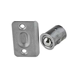 National Hardware SPB1440 Series N830-109 Drive-In Ball Catch, Steel, Satin Chrome