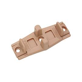 National Hardware 197 Series N344-937 Door Guide, Polyethylene, Tan, 20, Box