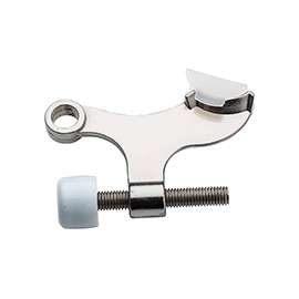 National Hardware N830-257 Hinge-Pin Door Stop, Zinc, Satin Chrome