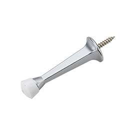National Hardware N830-139 Door Stop, 3 in Projection, Zinc, Satin Chrome
