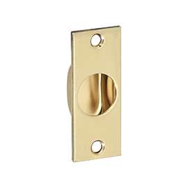 National Hardware N115-907 Door Edge Pull, Flush Mounting, Steel, Brass