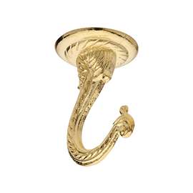 National Hardware V154 Series N249-656 Swag Hook, 30 lb Weight Capacity, Brass