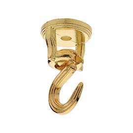 National Hardware V155 Series N249-623 Swag Hook, 30 lb Weight Capacity, Brass