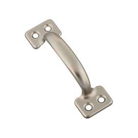 National Hardware N325-563 Bar Sash Lift, 4 in L Handle, Steel, Satin Nickel