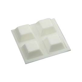 National Hardware V1708 Series N225-433 Bumper Pad, 1/2 in, Polyurethane, White