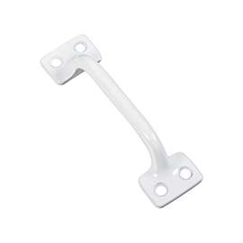 National Hardware N331-280 Bar Sash Lift, 4 in L Handle, Zinc, White