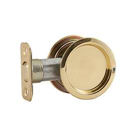 National Hardware V1952 Series N350-330 Pocket Door Pull, Steel, Brass
