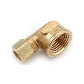 Anderson Metals 750070-0608 Tube Elbow, 3/8 in, 1/2 in, 90 deg, 200 psi