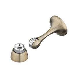 National Hardware N337-170 Door Stop, 3 in Projection, Zinc, Antique Brass