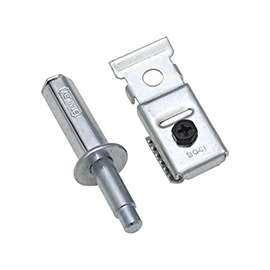 National Hardware N344-929 Folding Door Upper Pivot, Steel, Zinc Plated
