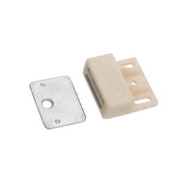 National Hardware V712 Series N149-823 Magnetic Catch, Nylon/Steel, White