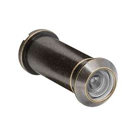National Hardware V802 Series N336-073 Door Viewer, 160 deg Viewing Angle, 1-3/8 to 2 in Thick Door, Antique Brass