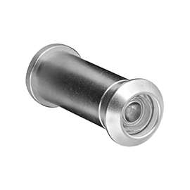 National Hardware V802 Series N328-427 Door Viewer, 160 deg Viewing Angle, 1-3/8 to 2 in Thick Door, Brass, Satin Nickel