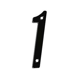 National Hardware V871 Series N238-634 House Number, Character 1, 4 in H Character, Black Character