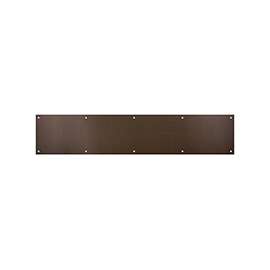National Hardware V1996 Series N336-645 Kick Plate, 30 in L, 6 in W, Aluminum, Oil-Rubbed Bronze