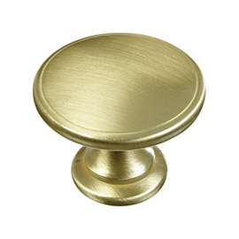 National Hardware N325-613 Cabinet Knob, 1.39 in Projection, Zinc, Brass