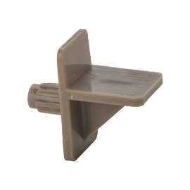 National Hardware 159P Series N224-691 Shelf Support, 25 lb Weight Capacity, Plastic