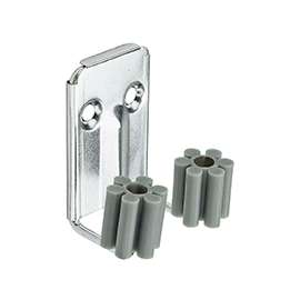 National Hardware V2214 Series N112-018 Broom Clip, 5 lb Weight Capacity, Screw Mounting, Steel