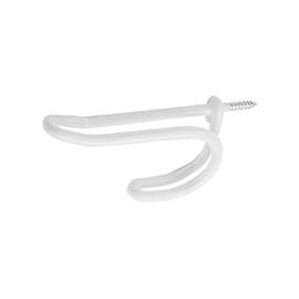 National Hardware V2215 Series N188-008 Coat and Hat Hook, 15 lb Weight Capacity, Steel