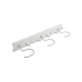 National Hardware N112-088 Adjustable Storage Organizer, 12 lb Weight Capacity, 16 in W, Plastic
