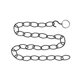 National Hardware V2660 Series N275-057 Extender Chain Kit, 36 in L, Steel