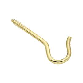 National Hardware V2666 Series N274-936 Ceiling Hook, 25 lb Weight Capacity, 2-1/5 in L, Steel