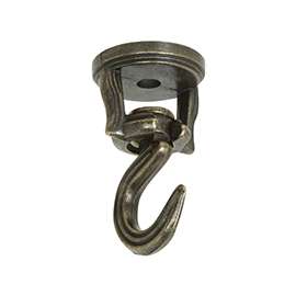 National Hardware V2673 Series N274-894 Swivel Swag Hook, 30 lb Weight Capacity, 2 in L