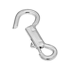 National Hardware 3019BC Series N222-653 Bolt Snap, 150 lb Weight Capacity, Steel/Zinc