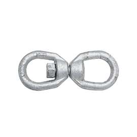 National Hardware 3252BC Series N241-109 Chain Swivel, 3/8 in, 2200 lb Weight Capacity, Galvanized Steel