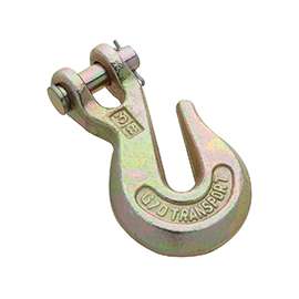 National Hardware N282-079 Clevis Grab Hook, 6600 lb Working Load Limit, 3/8 in, Steel, Yellow Chrome