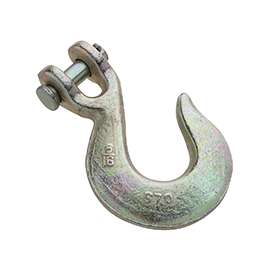 National Hardware 3254BC Series N282-103 Clevis Slip Hook, 4700 lb Working Load Limit, 5/16 in, Steel, Yellow Chrome