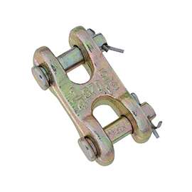 National Hardware 3248BC Series N282-137 Clevis Link, 3/8 in, 6600 lb Weight Capacity, Steel, Yellow Chrome