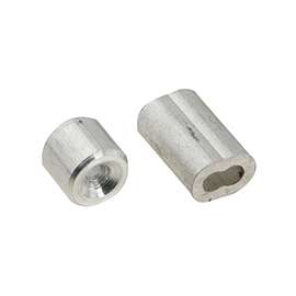 National Hardware V3231 Series N283-846 Ferrule and Stop, 1/16 in Dia Cable, Aluminum