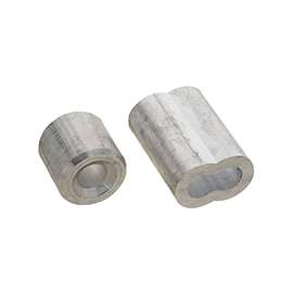 National Hardware V3231 Series N283-879 Ferrule and Stop, 1/4 in Dia Cable, Aluminum