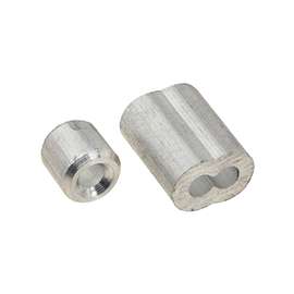 National Hardware V3231 Series N283-853 Ferrule and Stop, 1/8 in Dia Cable, Aluminum