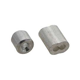 National Hardware V3231 Series N283-887 Ferrule and Stop, 3/32 in Dia Cable, Aluminum