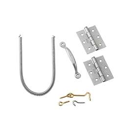 National Hardware V90 Series N107-490 Screen and Storm Door Set, Galvanized Steel
