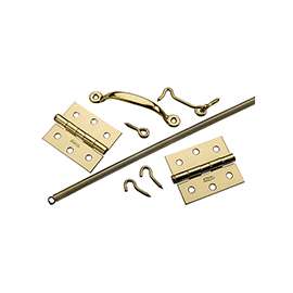 National Hardware V90 Series N100-022 Screen and Storm Door Set, Steel, Brass