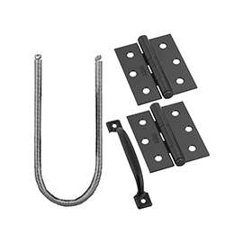 National Hardware V90 Series N107-409 Screen Door Set, Steel, Black